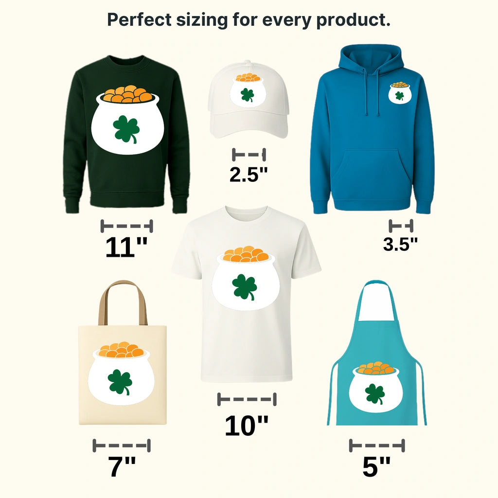 Pot Of Gold St. Patrick's Day Design - DTF heat transfer - transferlegend