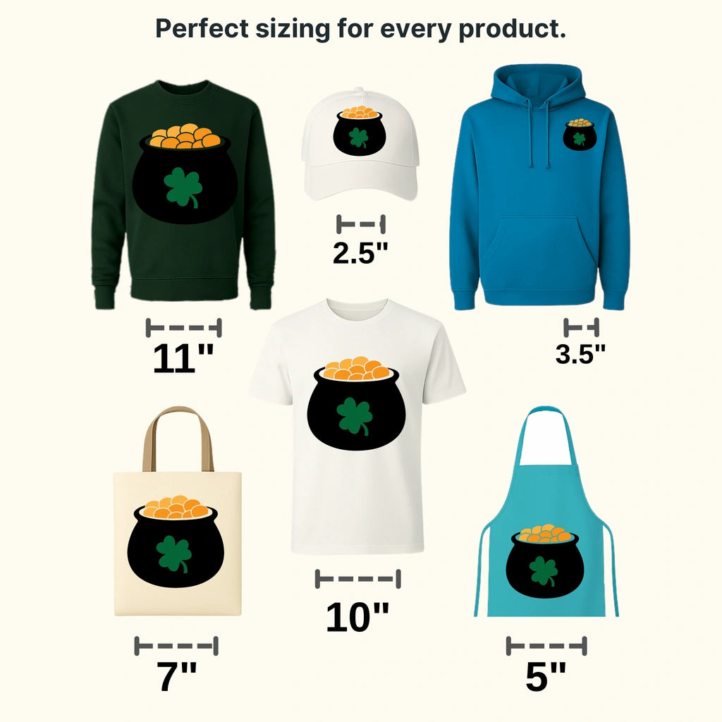 Pot Of Gold St. Patrick's Day Design - DTF heat transfer - transferlegend