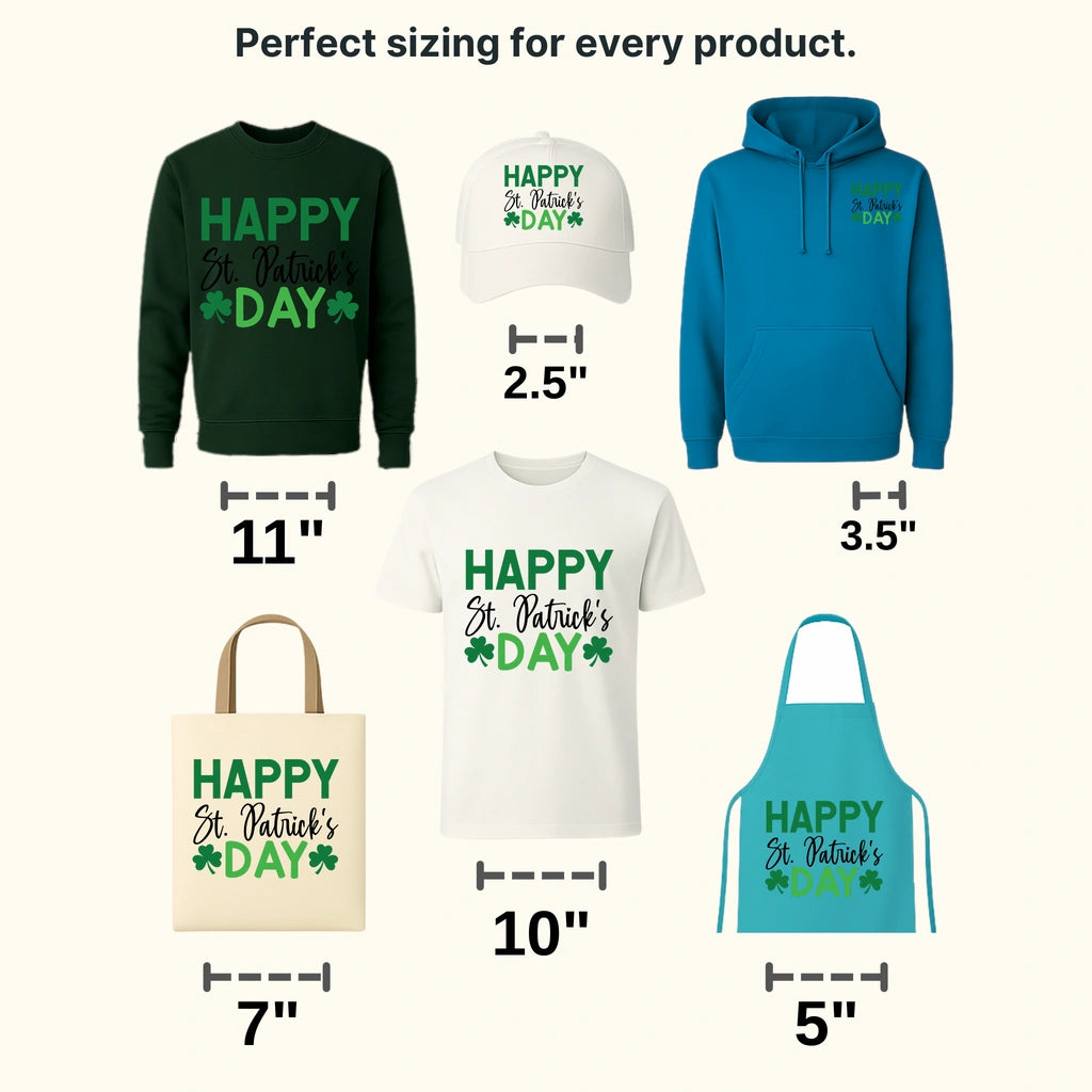 Happy St. Patrick's Day Design - DTF heat transfer - transferlegend