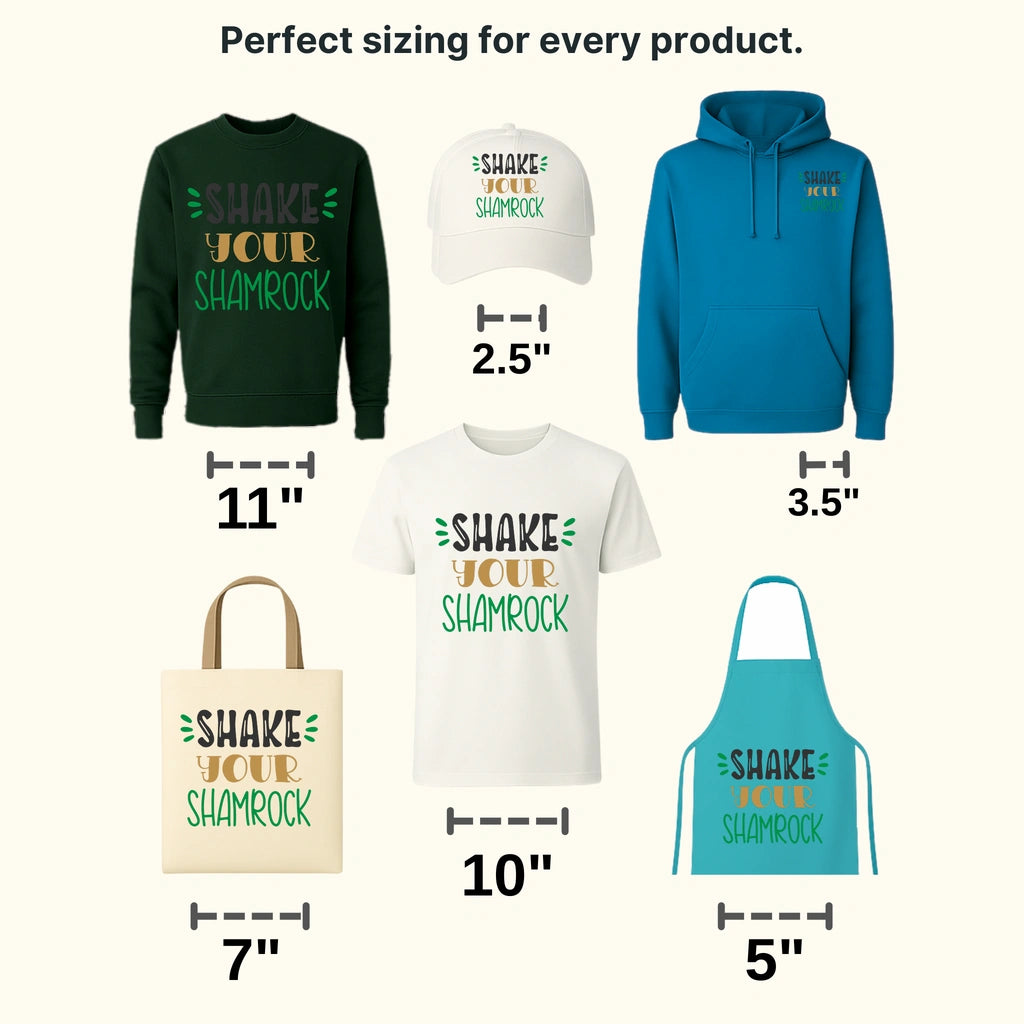 Shake Your Shamrocks St. Patrick's Day Design - DTF heat transfer - transferlegend