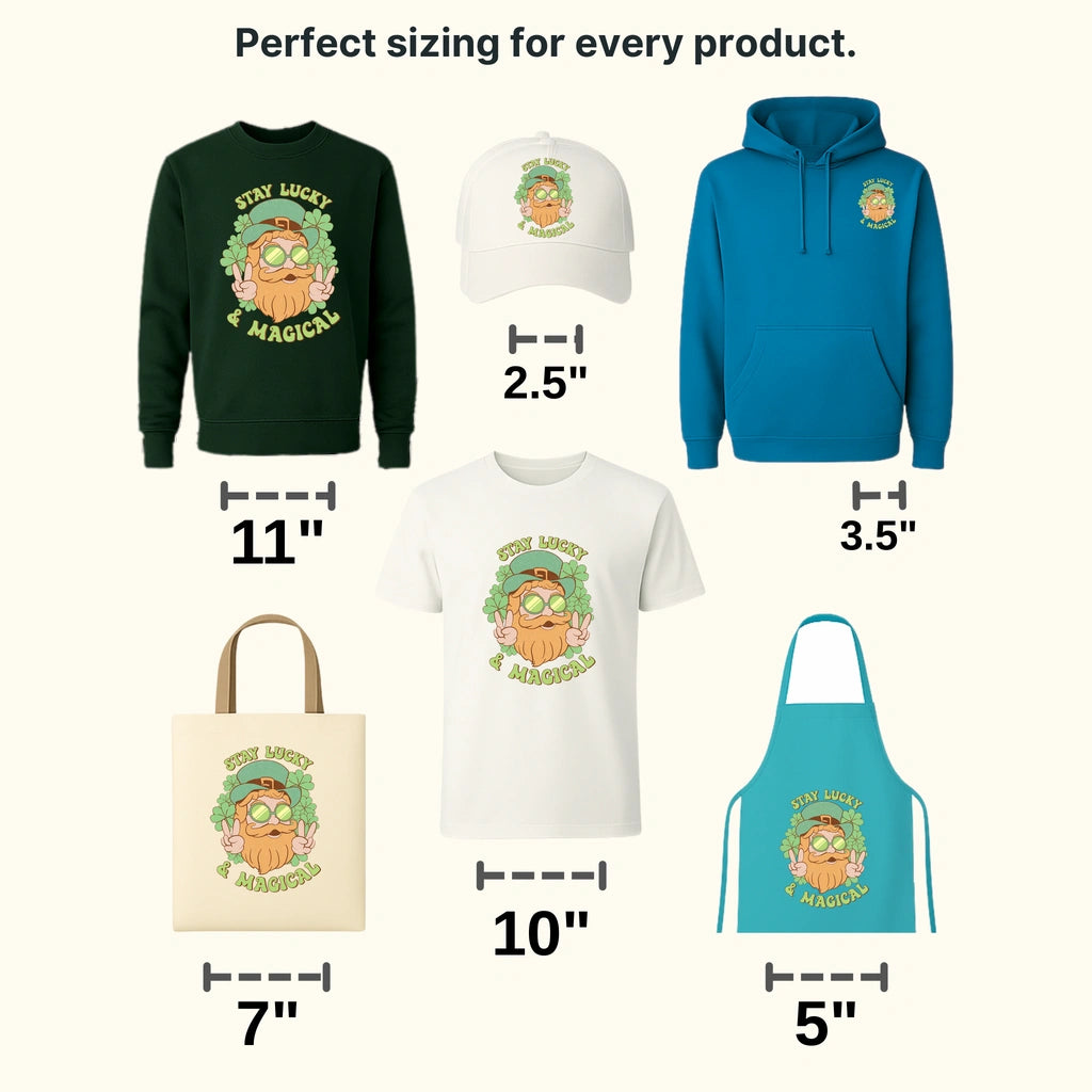 Stay Lucky & Magical St. Patrick's Day Design - DTF heat transfer - transferlegend