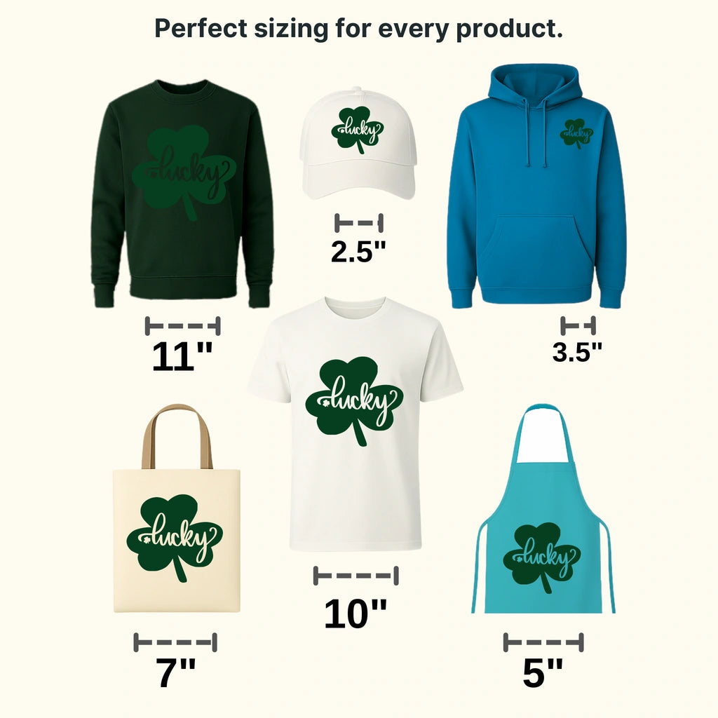 Lucky St. Patrick's Day Design - DTF heat transfer - transferlegend