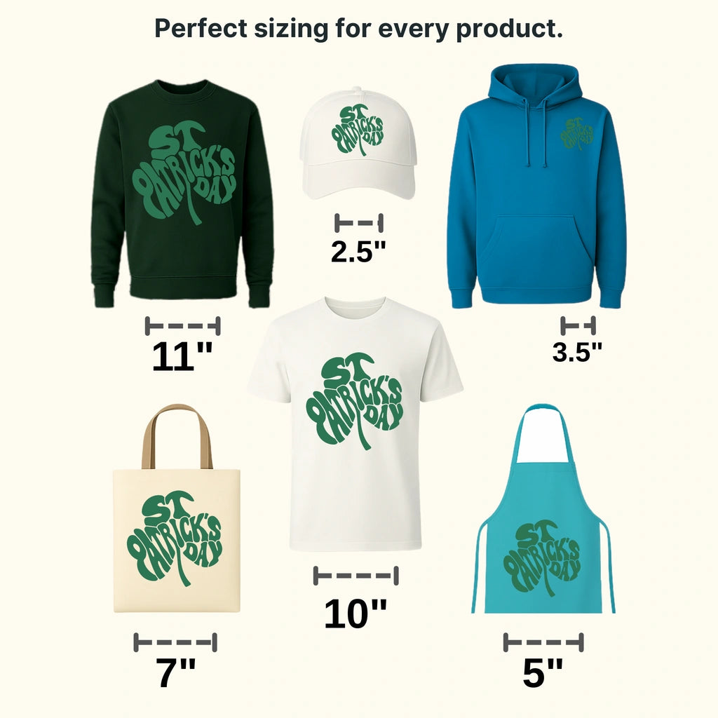 Clover St. Patrick's Day Design - DTF heat transfer - transferlegend