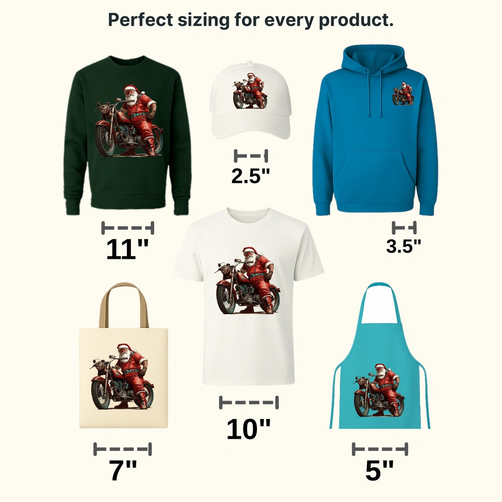 Getting Old Santa Claus Design - DTF Heat Transfer - transferlegend