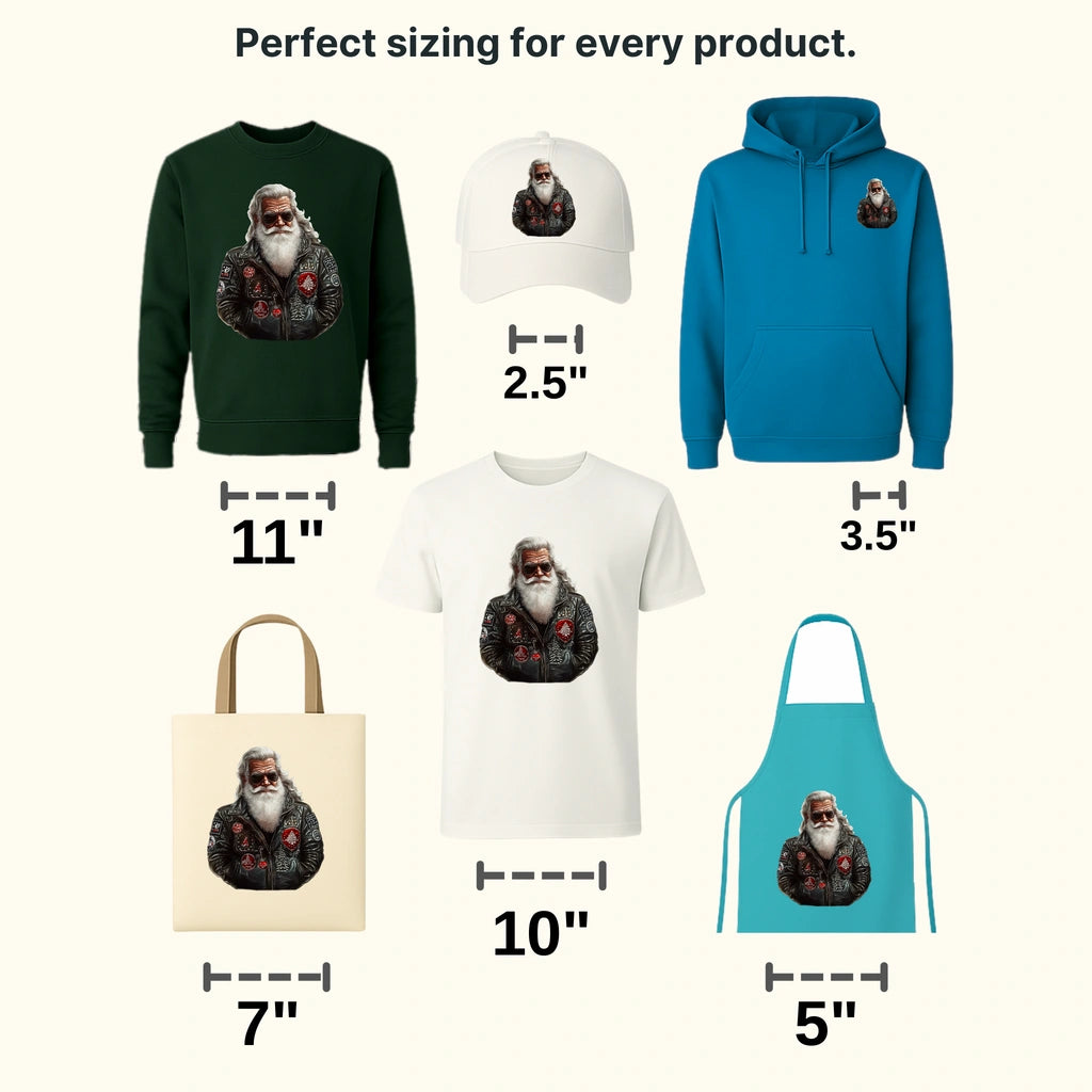 Holidays Are Coming Santa Claus Design - DTF Heat Transfer - transferlegend