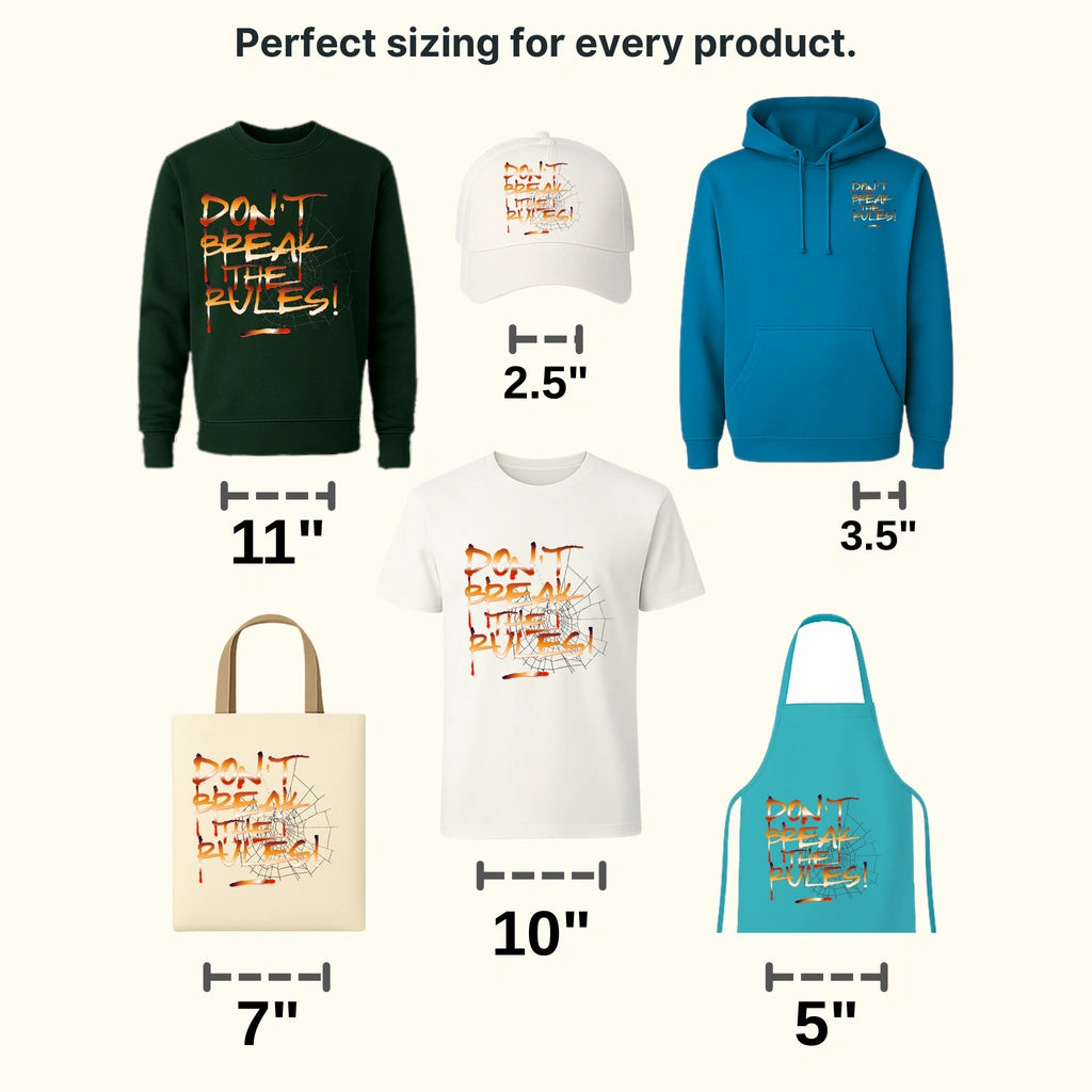 Dont Break The Rules Streetwear Design - DTF Heat Transfer - transferlegend