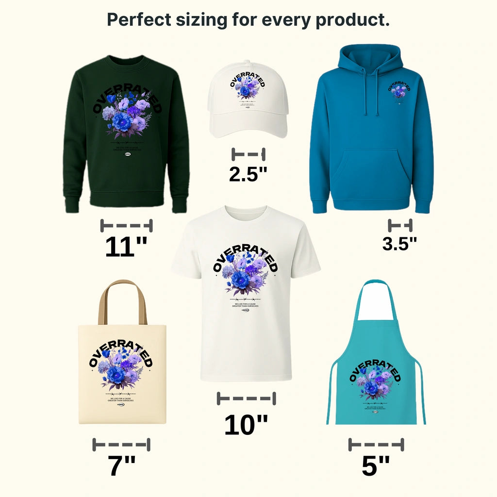 Overrated Streetwear Design - DTF Heat Transfer - transferlegend