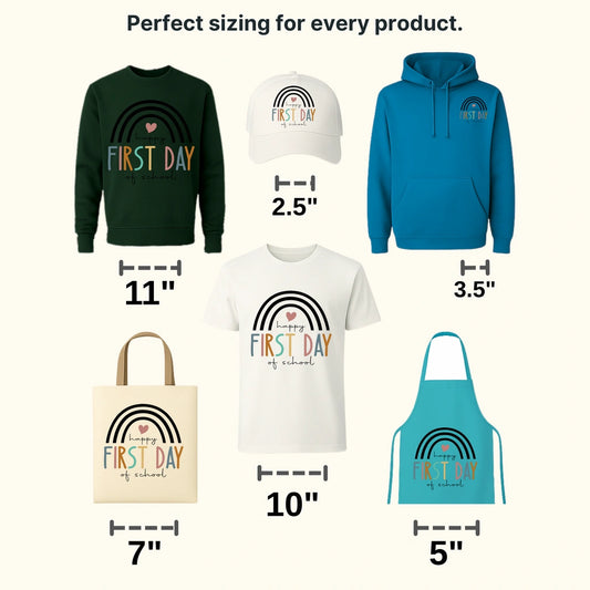Happy First Day of School Teacher Design - DTF heat transfer - transferlegend