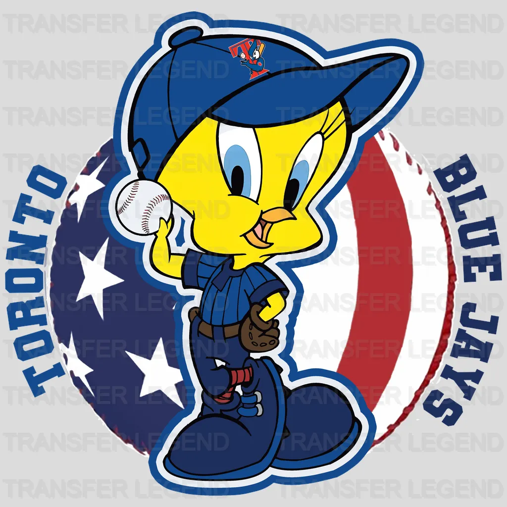 Toronto Blue Jays MLB Tweety Bird Cartoon Character - DTF Iron On Transfer