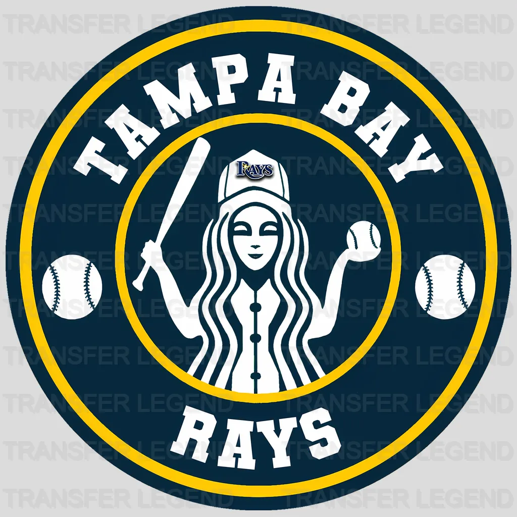 Tampa Bay Rays MLB Skull With Cap & Smoke Effect - DTF Iron On Transfer