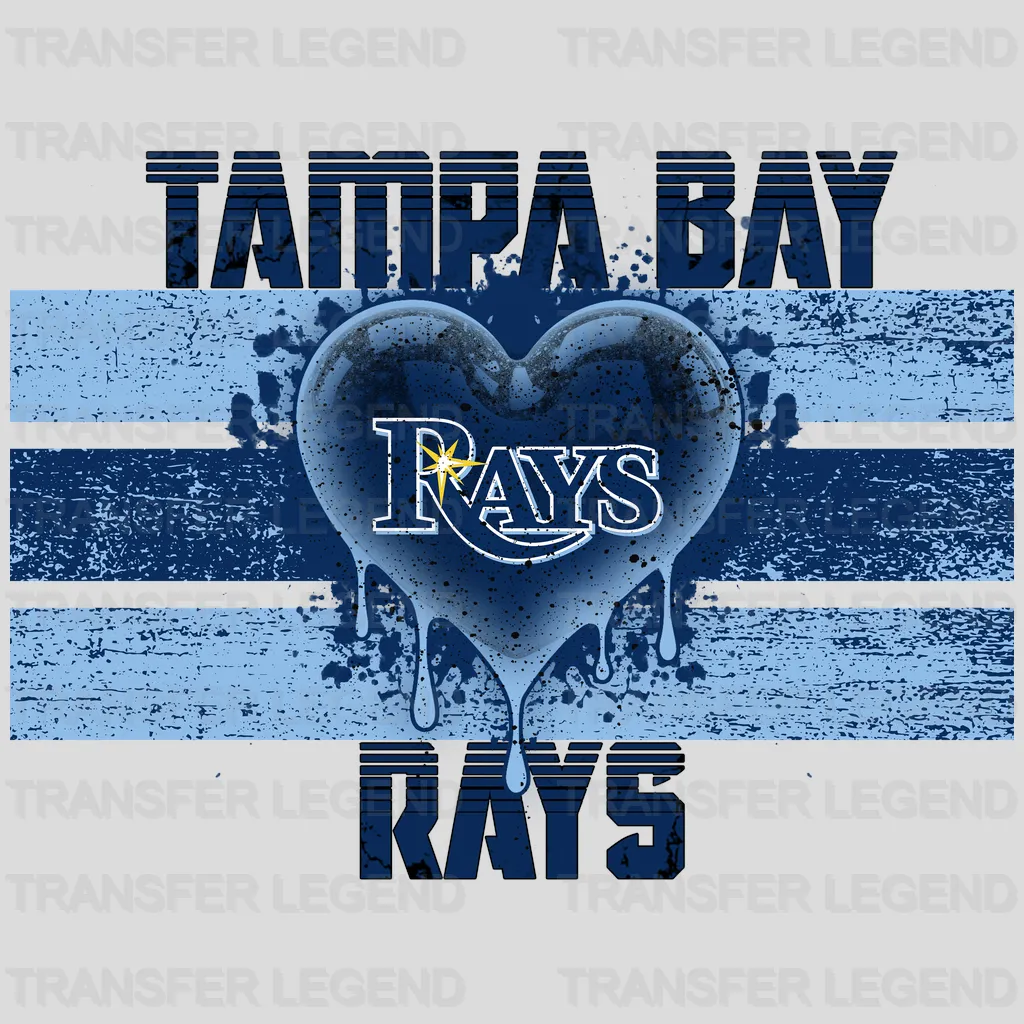 Tampa Bay Rays MLB Action Player Splash Art Graphic - DTF Iron On Transfer