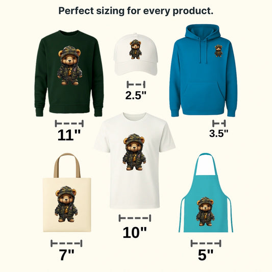 Rainy Day Teddy Design - DTF Heat Transfer - transferlegend