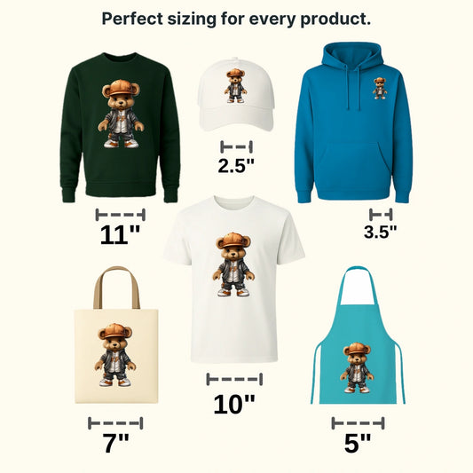 Honey Bear Teddy Design - DTF Heat Transfer - transferlegend
