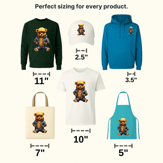Keep Calm Teddy Design - DTF Heat Transfer - transferlegend