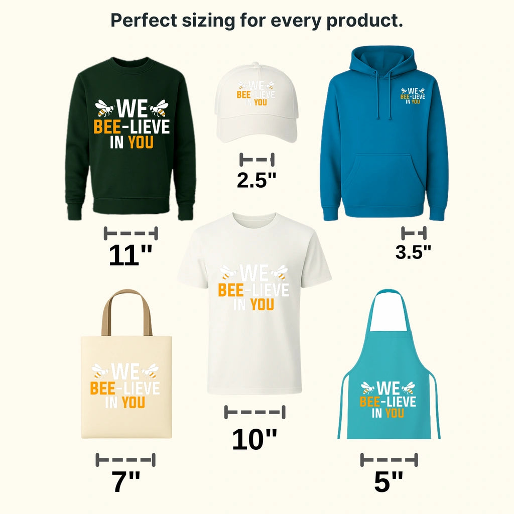 We Bee Lieve In You Test Day Design - DTF Heat Transfer - transferlegend