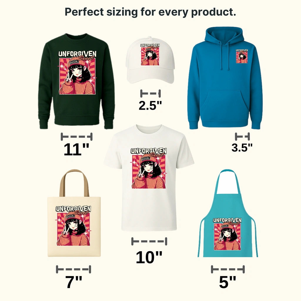 Unforgiven Sweet Streetwear Design - DTF Heat Transfer - transferlegend
