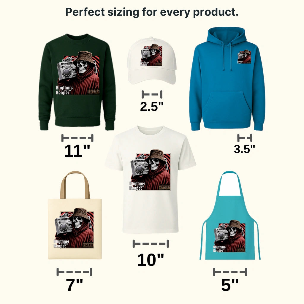 Rhythms Of The Reaper Streetwear Design - DTF Heat Transfer - transferlegend