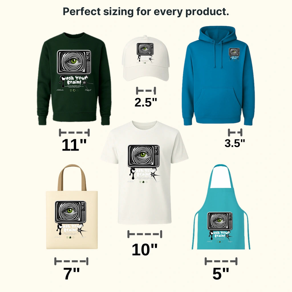 Wash Your Brain Streetwear Design - DTF Heat Transfer - transferlegend