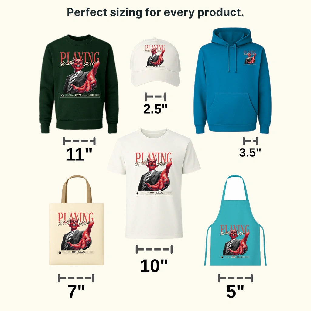 Playing With Fire Streetwear Design - DTF Heat Transfer - transferlegend