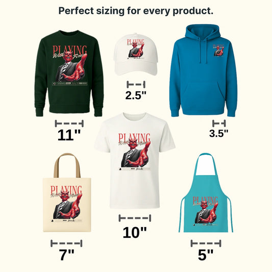 Playing With Fire Streetwear Design - DTF Heat Transfer - transferlegend