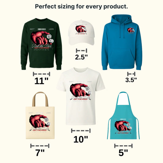 Roll The Dice Streetwear Design - DTF Heat Transfer - transferlegend