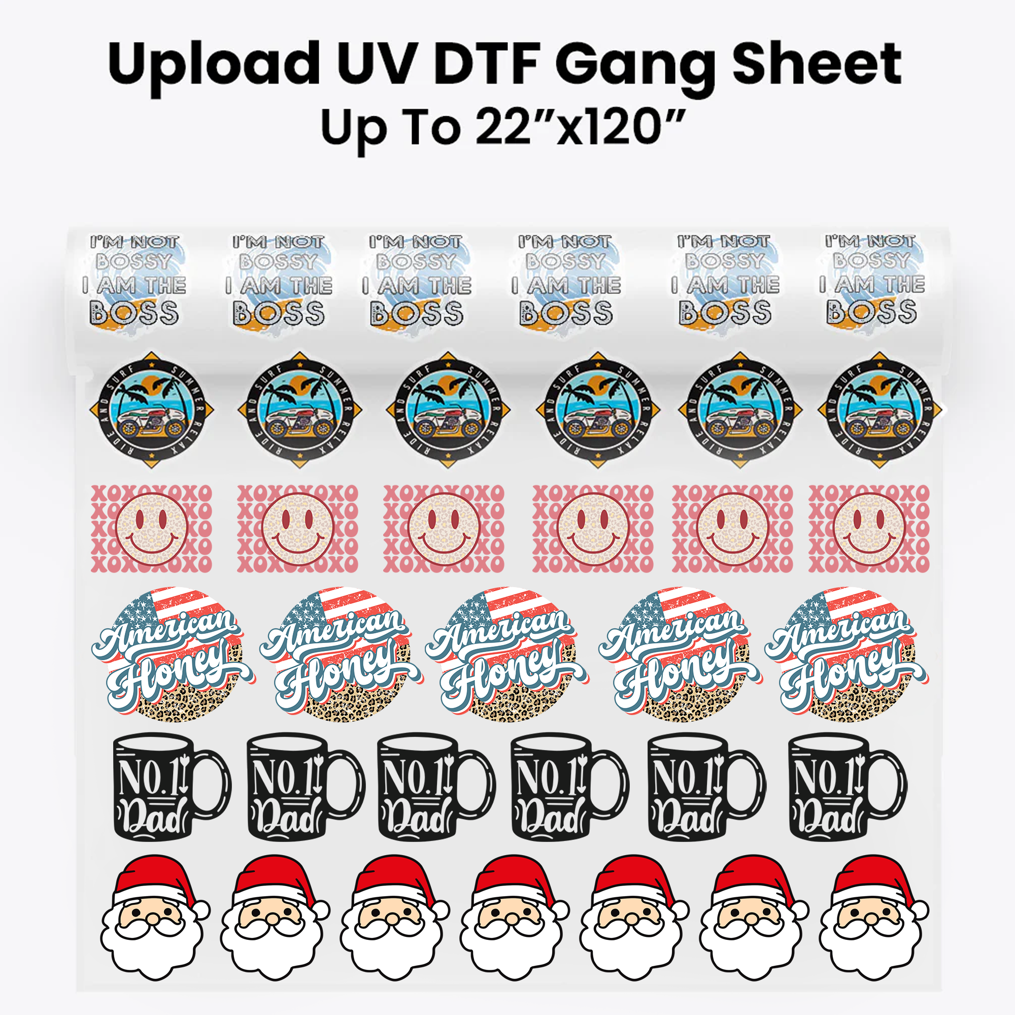 Upload UV Sticker Gang Sheet - transferlegend