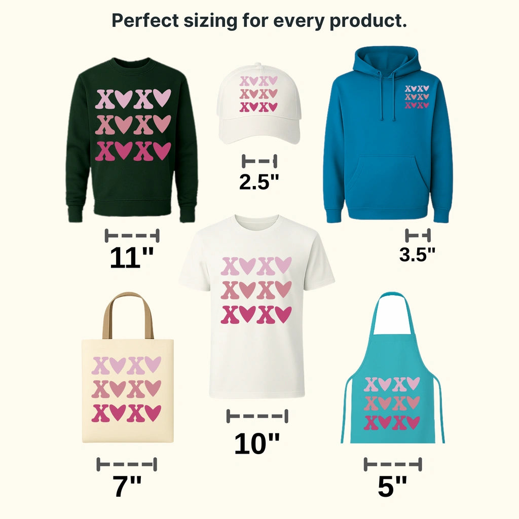 XOXO Valentine's Day Design - DTF heat transfer - transferlegend