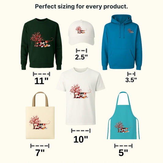 Mickey and Minnie Love Tree Valentines Day Design - DTF heat transfer - transferlegend