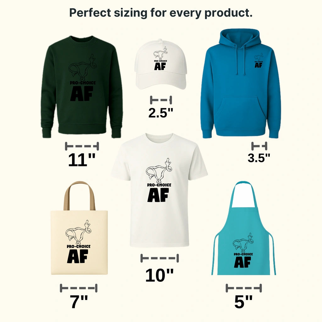 Pro-Choic AF Finger Uteru Design - DTF heat transfer - transferlegend