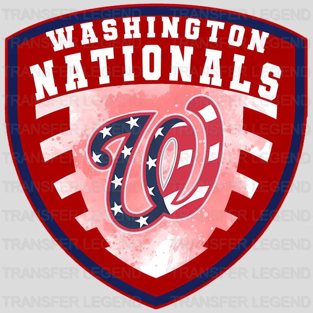 Washington Nationals MLB Shield Badge Logo - DTF Iron On Transfer