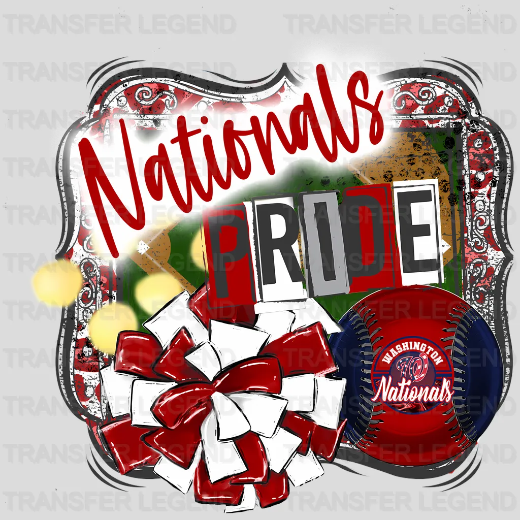 Washington Nationals MLB Nationals Rise DTF Iron On Transfer