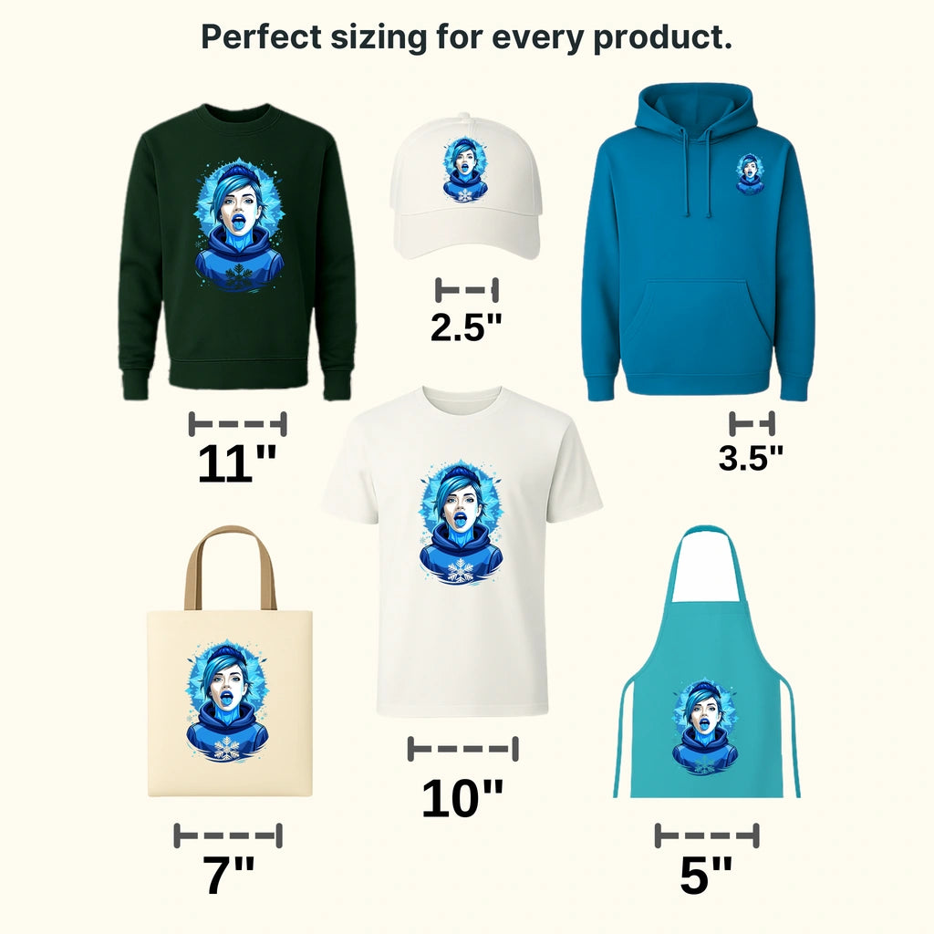 Ice Woman Winter Design - DTF Heat Transfers - transferlegend