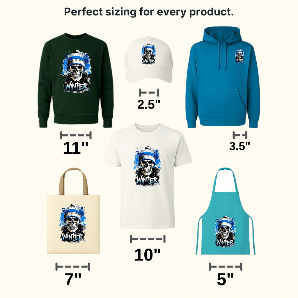 Cold Skull Winter Design - DTF Heat Transfers - transferlegend