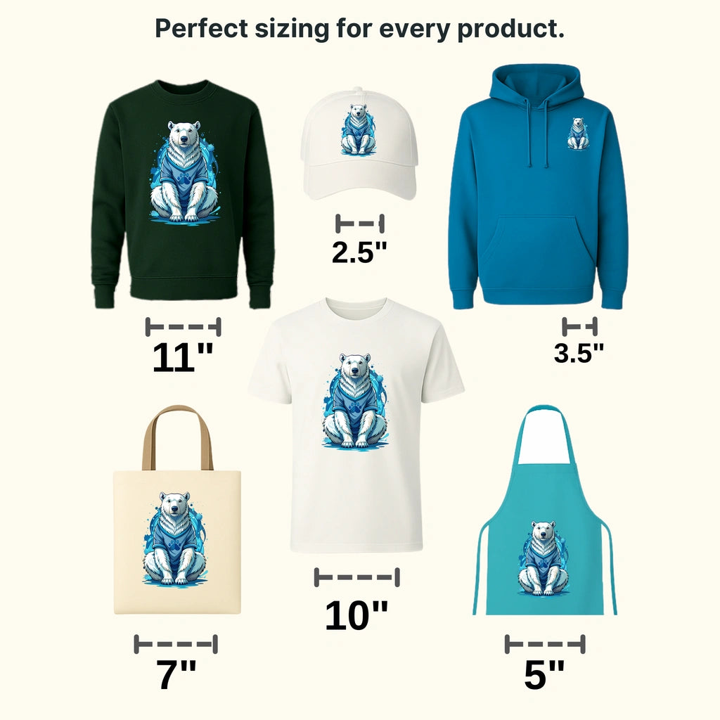Snow Bear Winter Design - DTF Heat Transfers - transferlegend