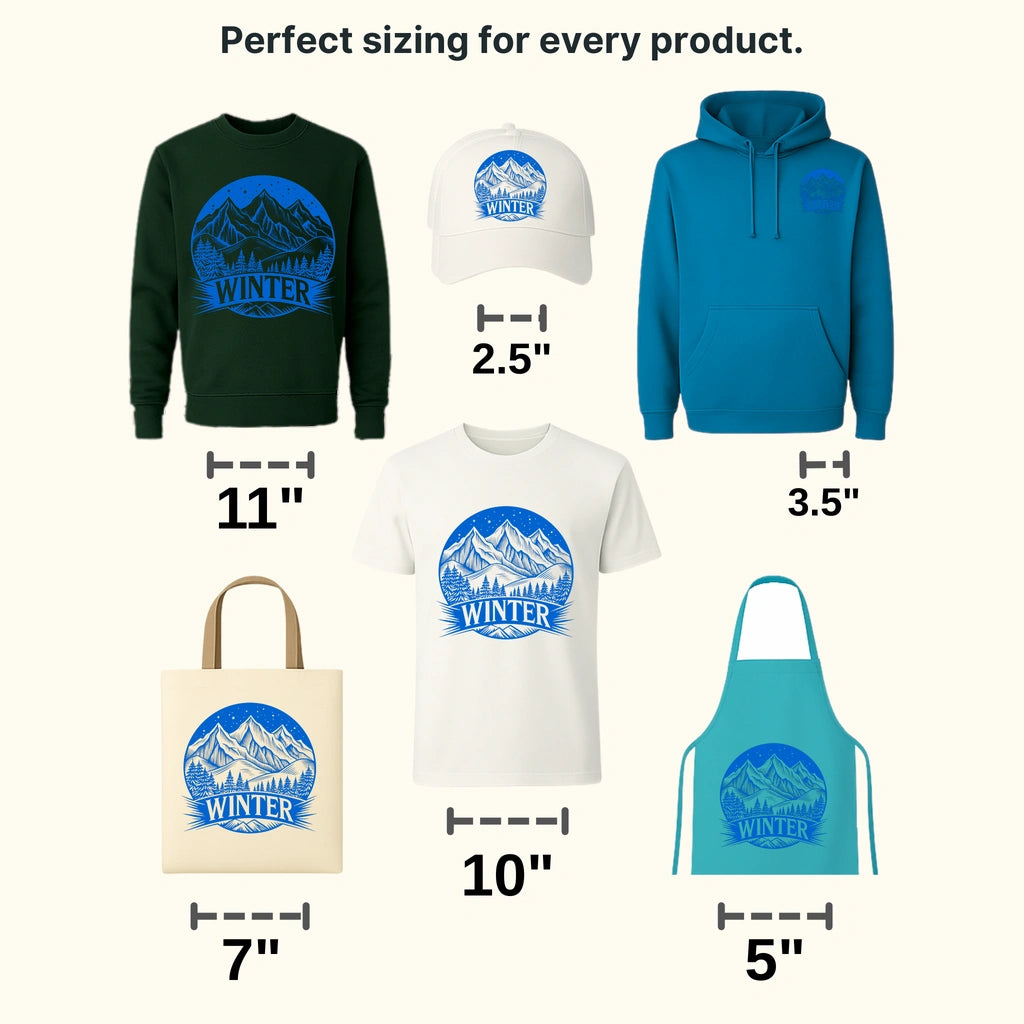 Life Time Snow Winter Design - DTF Heat Transfers - transferlegend