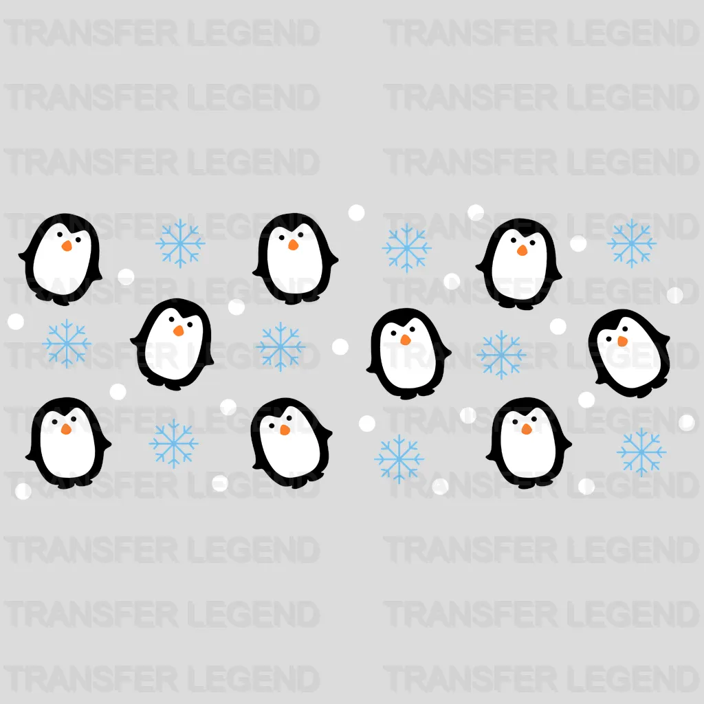 Penguins UV DTF Transfer Cup Wrap UV DTF Sticker - transferlegend