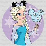 Frozen Elsa Disney Snacks Mickey Ears Design - DTF heat transfer - transferlegend