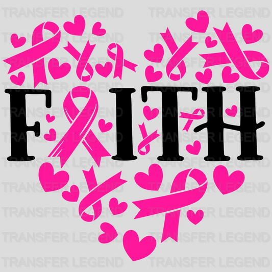 F&ith Brea Cancer Support Design - DTF heat transfer - transferlegend