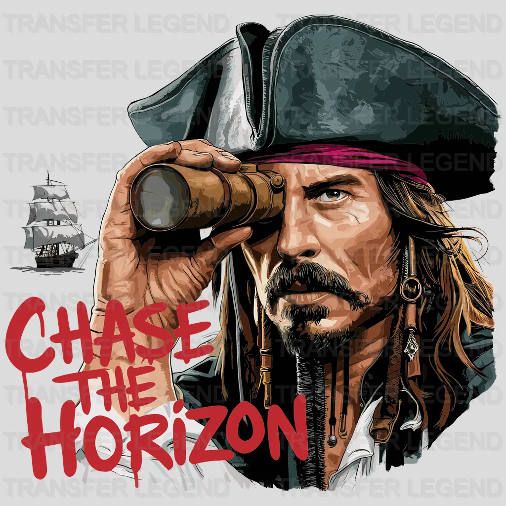 Chase The Ocean Pirate Design - DTF Heat Transfer - transferlegend