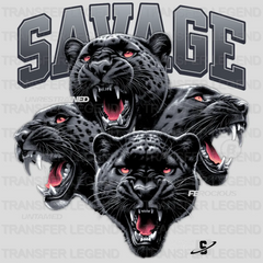 Savage Panthers Streetwear Design - DTF Heat Transfer - transferlegend