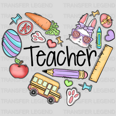 Teacher Easter Design - DTF heat transfer - transferlegend