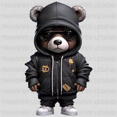 Black Night Teddy Design - DTF Heat Transfer - transferlegend