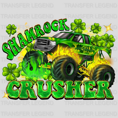 Shamrock Crusher St. Patrick's Day Design - DTF heat transfer - transferlegend