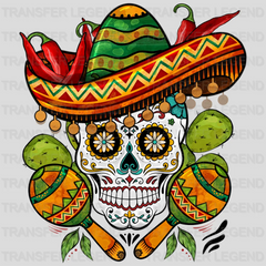 Cinco De Mayo Skull - Cinco De Mayo DTF heat transfer - transferlegend