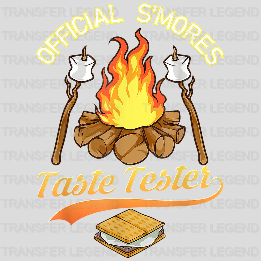 Official S'mores Taste Tester - Campfire Design - DTF heat transfer - transferlegend