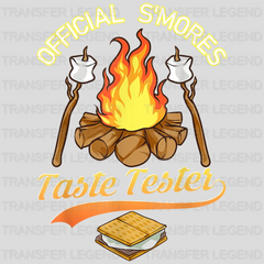 Official S'mores Taste Tester - Campfire Design - DTF heat transfer - transferlegend