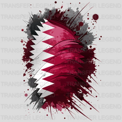 Qatar Flag Design - DTF Heat Transfer - transferlegend