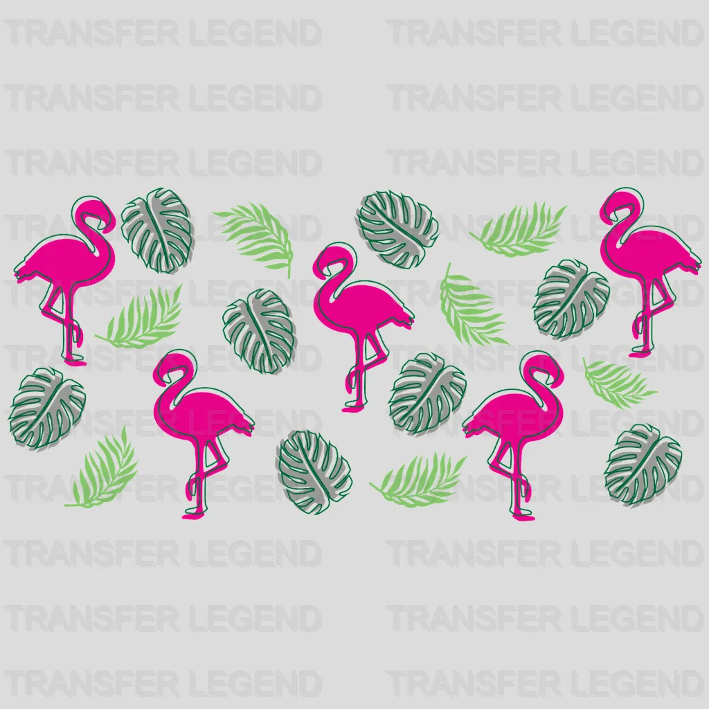 Flamingo UV DTF Transfer Cup Wrap UV DTF Sticker - transferlegend