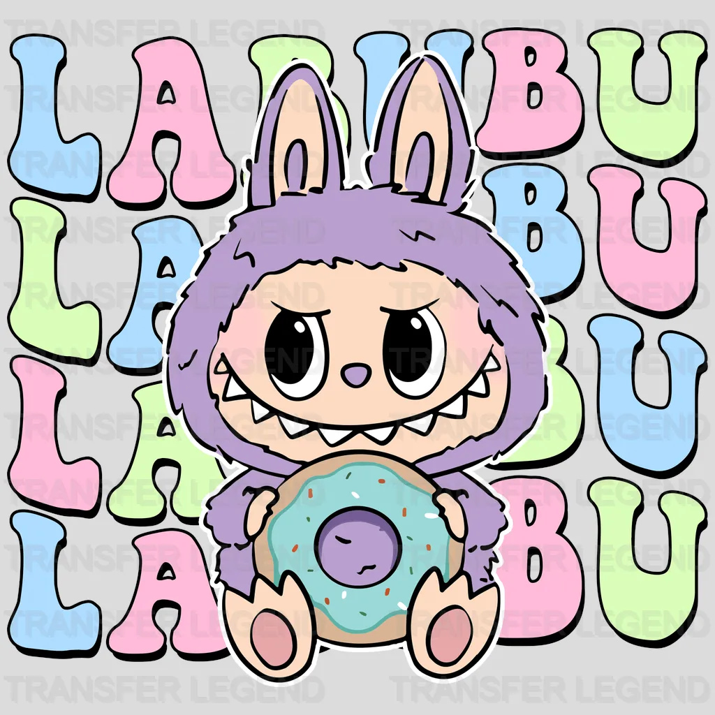 Muffin Time Labubu Design - DTF Heat Transfers