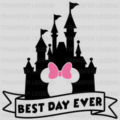 Disney Castle Best Day Ever Mickey And Minnie Design - DTF heat transfer - transferlegend